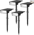 Consciot Solar Lights Outdoor Waterproof 3000/5000/6500K Solar Spot Lights Adjustable 170° Garden Lights for Outside Yard Landscape Lighting Pathway Halloween IP65 Auto On/Off 4 Pack WS002UCW
