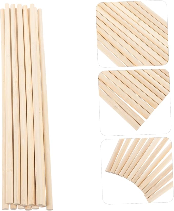 HEMOTON 50pcs Garden Trellis for Climbing Plants Natural Decorative Support Rack for Potted Vines Flowers and Vegetables for Indoor and Outdoor Use