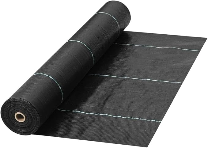 Weed Barrier Fabric Heavy Duty for Garden Weed Barrier Fabric 5.8 OZ 4FT X 100FT Block Control Landscape Woven Geotextile