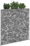 Trapezium Gabion Raised Bed Galvanized Steel 39.4x7.9x39.4