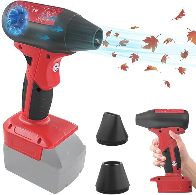 Mini Jet Dry Blower Fan for Milwaukee M18 Battery130000RPM Electric Air DusterRechargeable Cordless Jet Fan Blower for PC Car and Outing Jobsite (Battery Not Included)