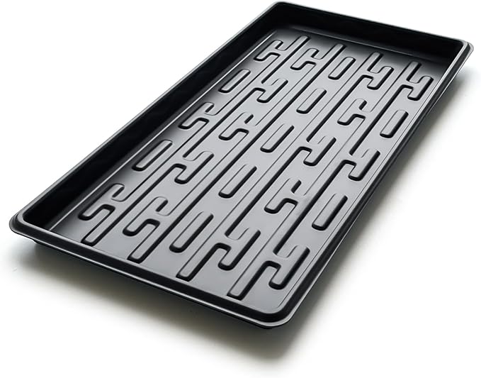 Shallow 1020 Nursery Flat Trays Specialized for Holding &amp Carrying 200 Cell Plug Seedling Trays (Height is 1.3)Microgreen Germination Trays10 Pack No Holes (YB01 10Pcs)