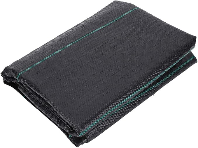 2X5M Garden Ground Weed Control Fabric Premium Landscape Ground Cover Heavy Duty Weed Barrier Fabric with High Strength Plastic Flat Yarn Excellent Water Permeability for Garden
