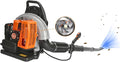 Backpack Leaf Blower 63CC 2-Stroke Engine Leaf Blower Gas Powered 665 CFM Leaf Blower Backpack Leaf Blower Gas with Powerful Wind from US (63CC Orange)