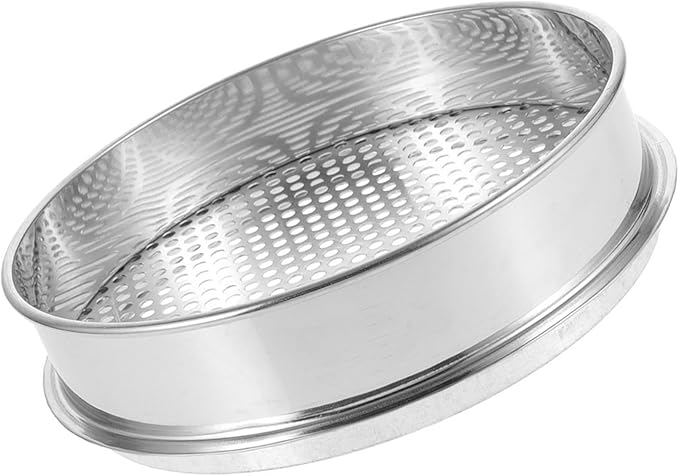 Stainless Steel Soil Sieve Garden Sieve Soil Sifter 4mm Mesh Metal Compost for Outdoor Gardening Potting Filter Cultivation Tools Set