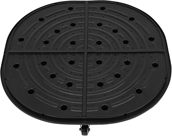 DYNAMI Self-Watering Raised Garden Bed with Wheels23.6in Round Rolling Planter Box Metal Elevated Raised Bed with Drainage Plug for Indoor Outdoor Gardening