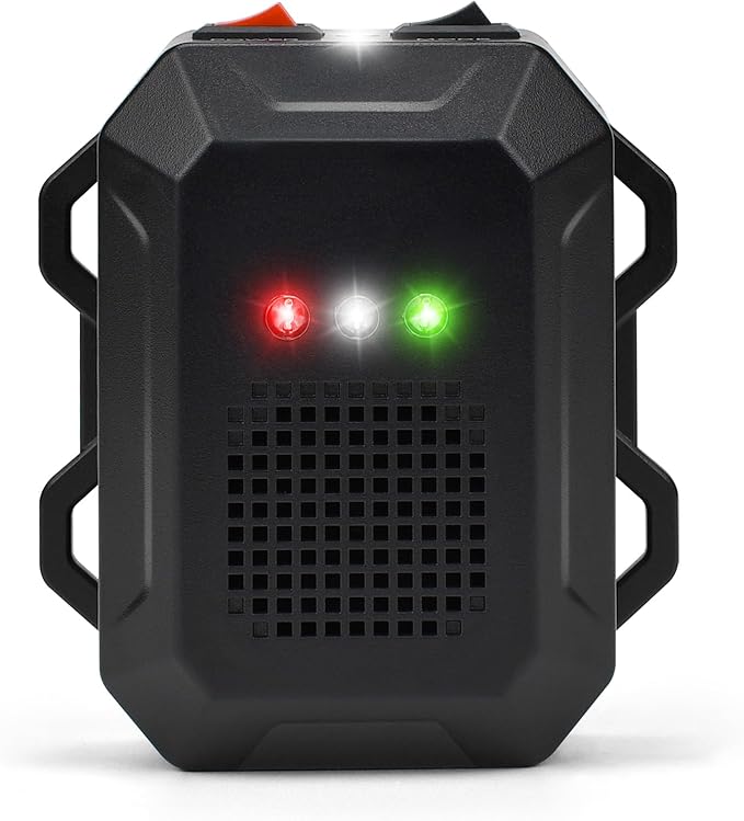 Ultrasonic Rodent Repellent for Car Engines 12V 24V Wired Ultrasonic Mouse and Rat Deterrent with LED Strobe Lights and Remote Control – Under Hood Animal Repeller for Cars Trucks RVs Vehicles