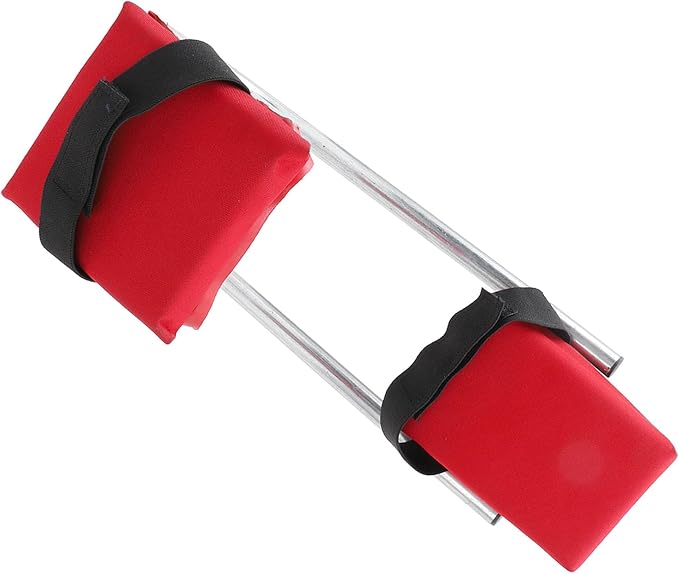 Zerodis Gardening Knee Seat 0.03 Inch Thickened Steel Tubing Kneeling Seat Leg Brace Effort Comfort and Efficiency to Operate Knee Pad Seat for Garden and Yard Work (Red)