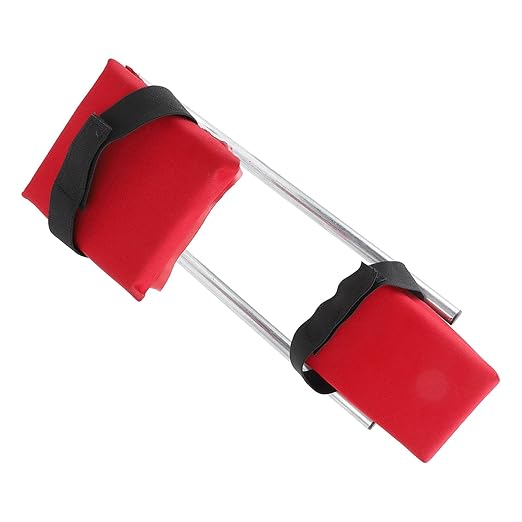 Ymiko Anti Numbness Knee Seat with EVA Seat Pad Steel Tubing - Support up to 330 lbs Foldable &amp Portable Gardening Knee Seat for Work Fishing Repair (2024) (Red)