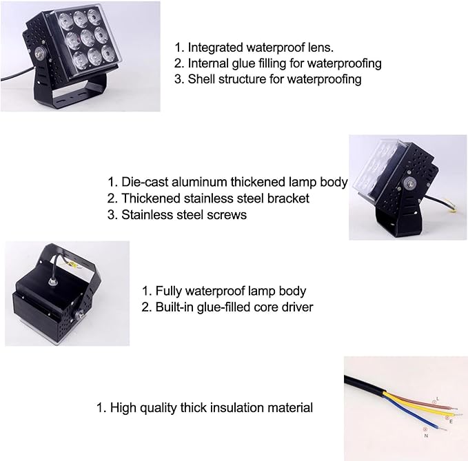 Outdoor Landscape Spotlights Outdoor Spotlights - Led Beam Light AC 85-265V A Beam of Light Spotlight Outdoor Ground LED Landscape Lights Ip67 Waterproof Adjustable Br