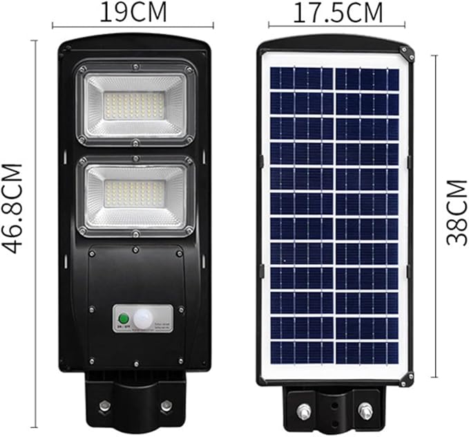 Vacumis Solar SpotlightsWaterproof And Dustproof High-Strength Construction For Yard Garden Patio Camping Lighting And Device Charging Station In Black(46.8cm)