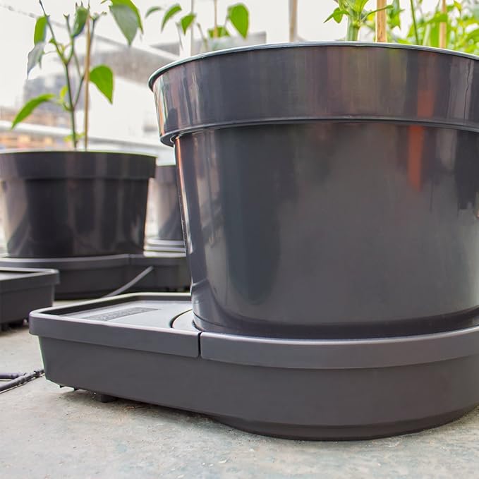 PLANT IT 01-075-080 Kit-15L Plantit Gogro Automatic Watering System 2 Expansion Kit 15L Pots Black