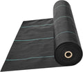 4ft x180ft Heavy Duty Weed Barrier Landscape Fabric Woven Weed Control Fabric for Underlayment Gardening Ground Commercial Driveway Weed Block Cover Mat
