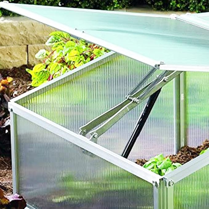 BIBISTORE Automatic Greenhouse Vent Opener Auto Solar Cold Frame Window Openers Agriculture Hothouse Roof Opening Kits Gardening Greenhouse Accessories-33 Lbs Lift CapacityTwo Springs