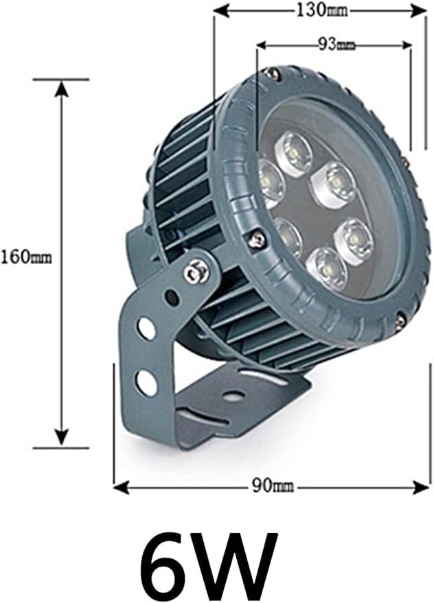 Rotation Spotlight - Landscape Lawn Lights 270° Park Tree Light Outdoor Decorative Round Flood Lamp IP65 Waterproof AC220V for Garden Villas Path Landscape Lighting(Blue24W)