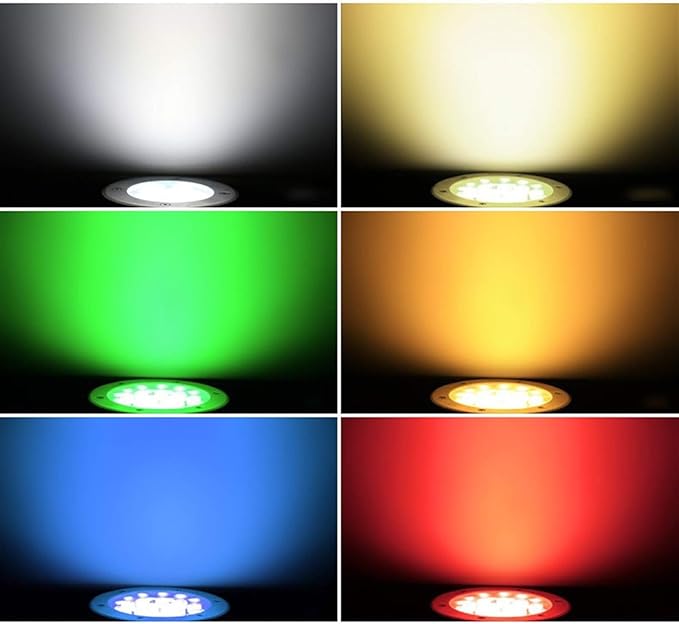Pool Bulbs LED Decking Lights Outdoor Garden Ground 3W 330lm Low Voltage Landscape 12V/24V/220V Height is only 4cmBlue 12V