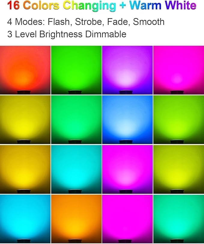 4PCS LED Landscape Lights - Outdoor Buried Lamp 3W LED Ground Recessed Spotlight 12V-24V RGB Ground Spot Lights IP65 Garden Recessed Floor Lamp Spotlight Led Light(3W(12V))