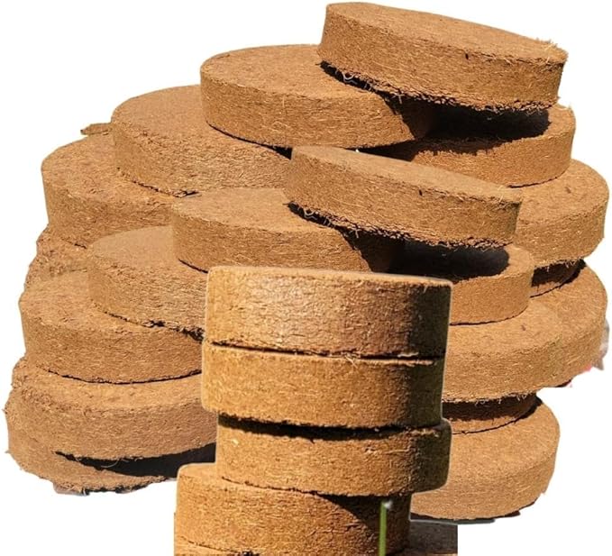 Coco Coir Seed Starter Pellets 60mm Organic Potting Soil Plugs 25 Pack