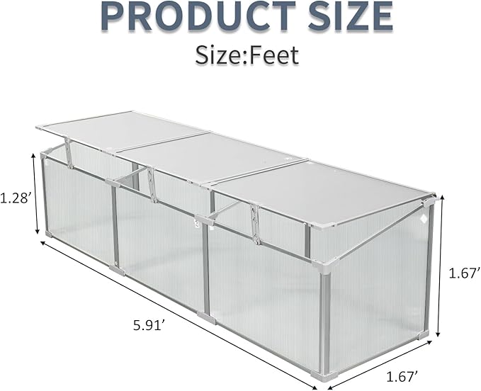 Mini Polycarbonate Greenhouse for Outdoors