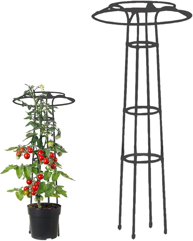 Garden Trellis Spiral Frame Trellis Heavy-Duty Umbrella Trellises Inch Iron &amp Climbing Frame for Vegetables Flowers Adjustable Buckle System for Yard Greenhouse Patio