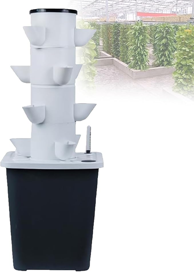 Indoor Hydroponic Garden - 15-Hole Caps Detachable Food-Grade Rack - Save 90% Water No Weeding - Perfect for Lettuce Mint Cherry Tomatoes - Beginner Friendly(20holes)