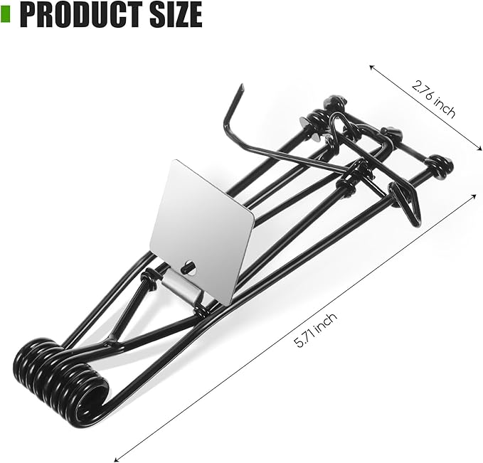 6 Pack Mole Gopher Trap Outdoor Metal Tactical Rat Vole Traps Outdoor Reusable Gopher Killer Keep Moles Out of Yard Lawn Garden Black