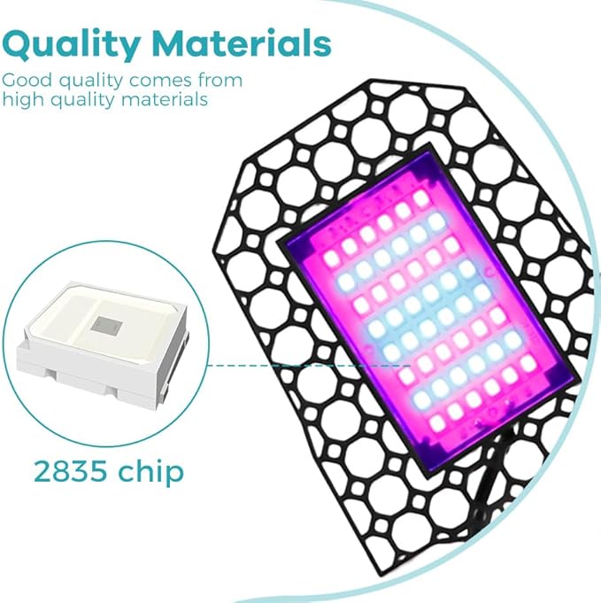 2Pcs 200W LED Full Spectrum Vegetable Lamps E27/E26 Indoors Sunlight Adjustable Panels UV/IR Greenhouse Tent Planting Box 100-277V Full Spectrum Seeds Hydroponic Lamp Deformable Plant Light 110V