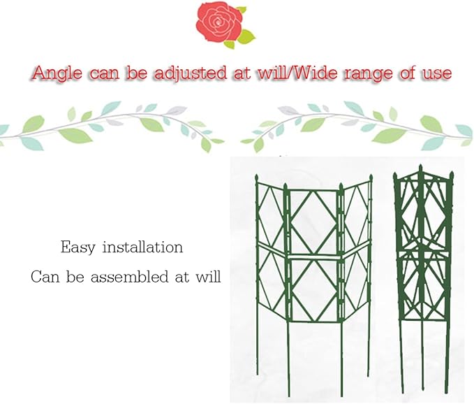 Garden Trellis Decorative Lattice Grid Vintage Garden Climbing Aid Outdoor Plant Trellis for Climbing Plants for Cucumber Vegetables Clematis Support Green (Size : 60x220cm/23.5x86.5in)