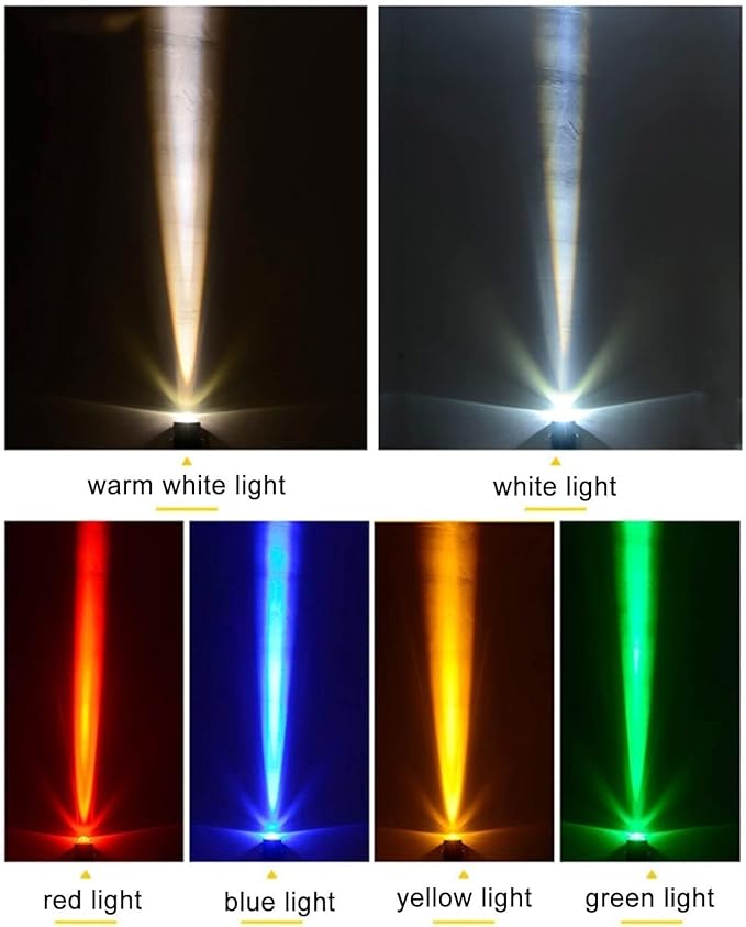 Led Spot Lights - Spotlight Led Beam Light IP66 Waterproof Outdoor Wall Lamp Landscape Lighting 10W LED Long Distance Spot Light Narrow Beam Spotlight Courtyard Light(Yellow)