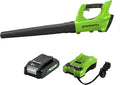 Greenworks 24V Axial Blower (100 MPH / 330 CFM) 2.0Ah Battery and Charger