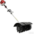 Handheld Power Broom 52cc 2Stroke 2.3HP Outdoor Handheld Sweeper Power Broom for Artificial Turf Walk Behind Sweeper Cleaning Driveway Tools Lawn Cleaner Tools