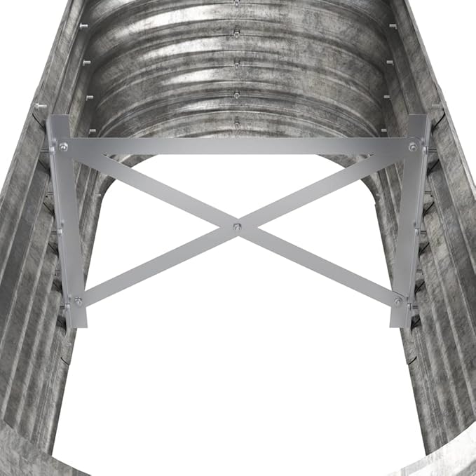 SKM Garden Raised Bed Powder-Coated Steel 114x40x36 cm Silver (Weight-5KG)