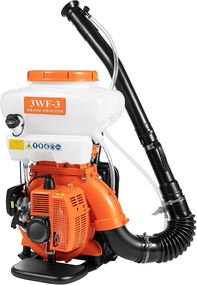 Backpack Sprayer 3.7gal Fogger Sprayer Garden Sprayer Agricultural Mist Duster Sprayer for Vegetable Sheds Orchards Garden Orange