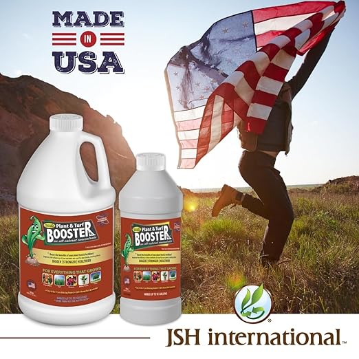 Nature's Wonder Plant &amp Turf Booster 30 oz | Organic Soil Conditioner &amp Root Booster for Plants - Concentrated Liquid Biostimulant with Fulvic Humic Acid for Plants Potting Soil Flowers &am