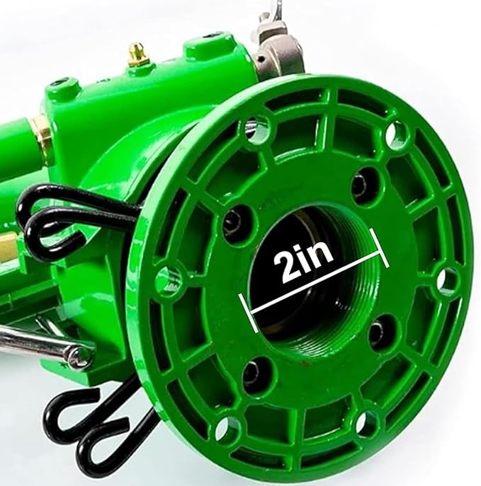 2 Farm Irrigation Sprinklers Tripod Sprinkler with Pressure Gauge 360°Adjustable Large-Area Watering Spray Flange Connection for Farmland Farm Irrigation Industrial Dust Removal