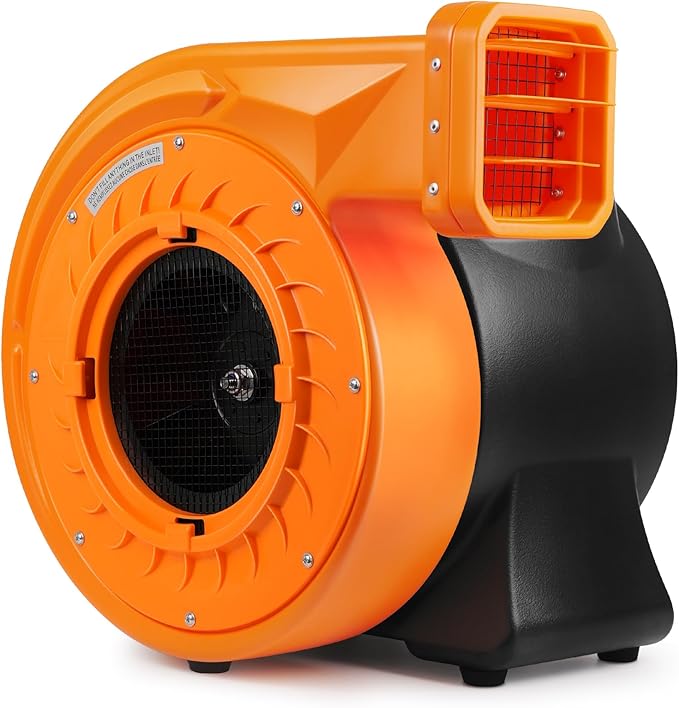 2HP Inflatable Air Blower for Big Inflatables 1500W Powerful Bounce House Blower Portable Commercial Fan Pump for Large Inflatable Bouncy Castle Water Slide Jumper