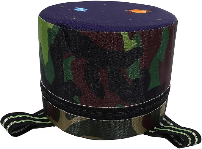 HANABASS Portable Farming Stool 18cm High Small Garden Stool Lightweight Camping Seat with Sturdy Foam Cushion Camouflage Surface for Outdoor Gardening and Tea Picking Random Color