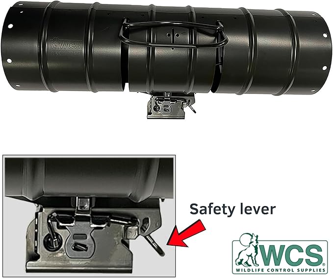 WCS Easy Set Tube Squirrel Trap 15 Rust-Resistant Steel Tunnel Trap with Safety Latch &amp 5 Tension Settings Targets Chipmunks &amp Small Rodents for Yards &amp Gardens