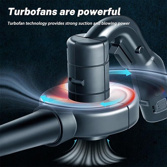 Cordless Electric Air Blower &amp Suction Leaf Computer Dust Snow Blowing Cleaner Collector Power Tool