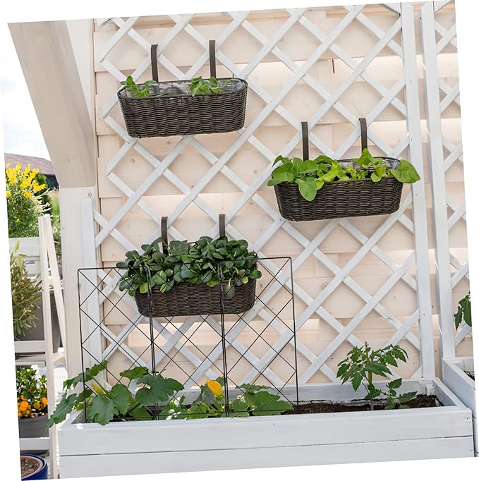 POPETPOP Gardening Support Bracket for Plant Stakes Faux Plants Outdoor Stand Moss Poles Climbing Rack Garden Trellis