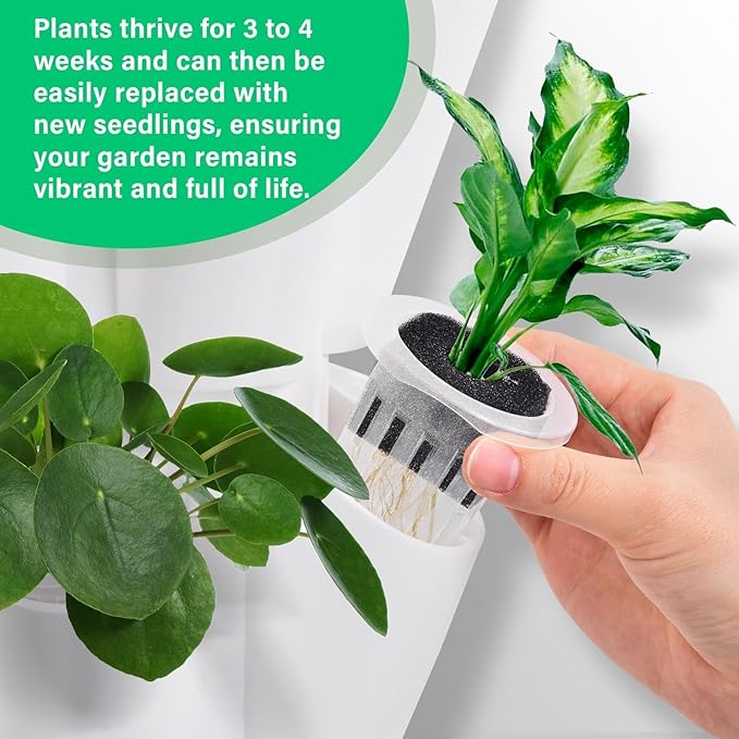 Hydroponic Growing System Tower14 Layered Hydroponic Tower 70 Slots Vegetable Growth PlanterHydroponics Fruit Towers Hydroponics Growing Kit for Flowers Balconies Courtyards Roofs