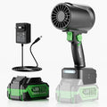 Turbo Dryer Blower for Car Electric Cordless Leaf Blower with Led Infinitely Variable Speed 1300G Max Thrust 21V 4.0Ah Battery Pack Perfect for Car Drying Yard Cleanup