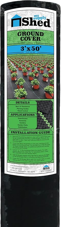 3oz Ground Cover Landscape Fabric My Supply Shed (3'x50')