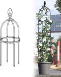 Garden Trellis for Climbing Plants Plant Trellis Tomato Cages and Supports for Vines Crop Garden Outdoor Indoor Potted Plant Support Plant Cage for Flower Vegetable Vines (M:85cm/33.4in)