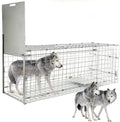57” Collapsible Large Live Animal Trap Easy to Set and Release Live Animal Traps for Dogs Foxes Coyotes Bobcats and Other similarly Sized Animals up to 55 lbs