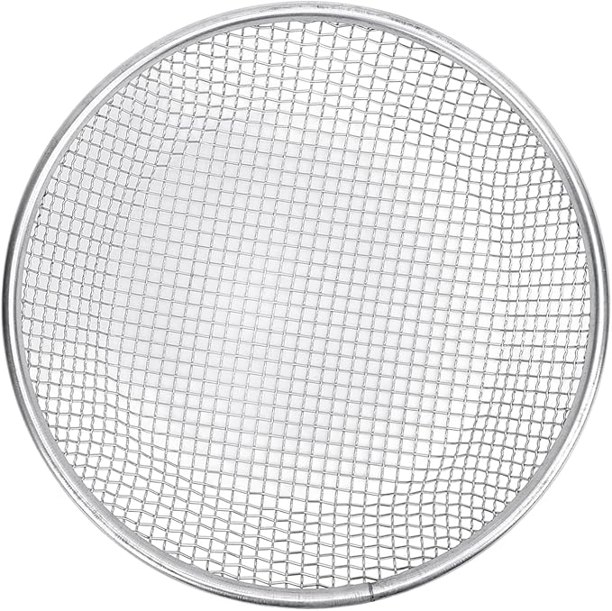 Gardening Soil Sifter Garden Sand Soil Compost Sifter with Anti Slip Gloves Stainless Steel 50kg Bearing Ideal for Sand Rocks Dirt Compost (6mm/0.24in Hole)