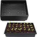 14 Pack Seed Starter Trays 15.3 x 11.4 inches Microgreens Growing Trays with Bottom for Germination Hydroponic &amp Sprouting Plant Trays for Garden Wheatgrass