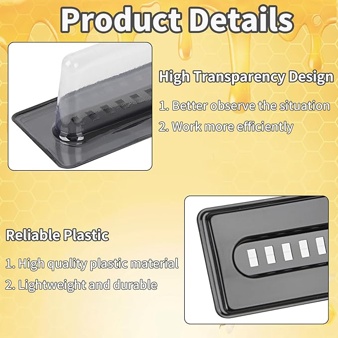 100PCS Small Hive Trap Beehive Easy to Use for Beekeeping Tools Beekeeping Supplies (Black)
