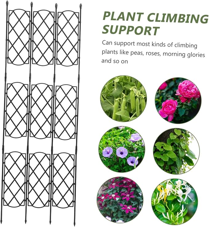 YARNOW Super Strong Metal Vine Trellis Garden Supplies Trellis for Climbing Plant Metal Garden Plant Stands Climbing Support Rack