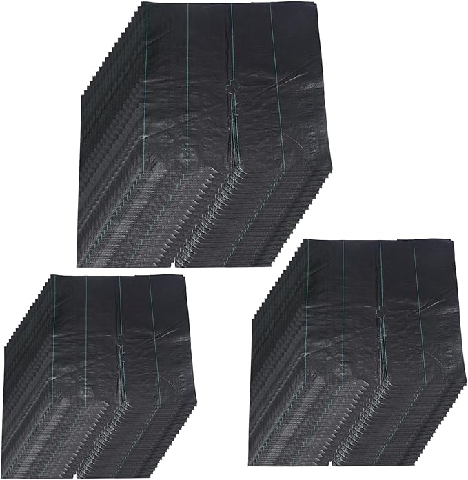 NFNSIG 20 Sheets Weed Barrier Fabric Open Grass Cloth Woven Landscape Fabric Weed Mat Fabric Weed Blocker Fabric Landscape Membrane Cloth for Control Landscaping Tree Protection(1m)